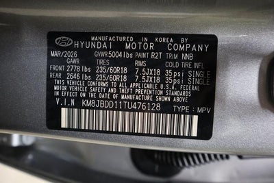 2026 Hyundai TUCSON HYBRID SEL AWD