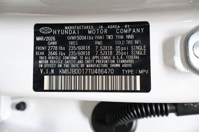 2026 Hyundai TUCSON HYBRID SEL AWD