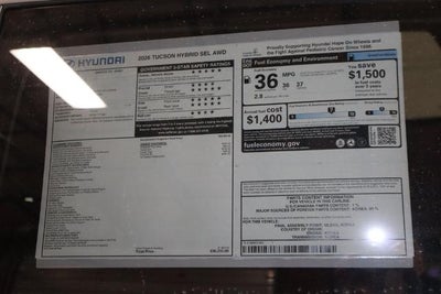 2026 Hyundai TUCSON HYBRID SEL AWD