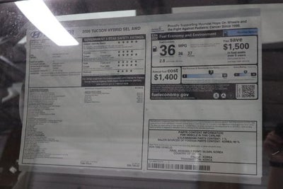 2026 Hyundai TUCSON HYBRID SEL AWD