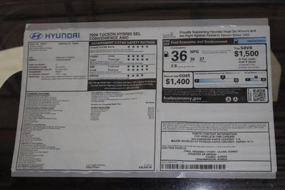 2026 Hyundai TUCSON HYBRID SEL Convenience AWD