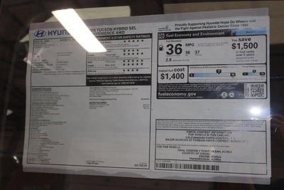 2026 Hyundai TUCSON HYBRID SEL Convenience AWD