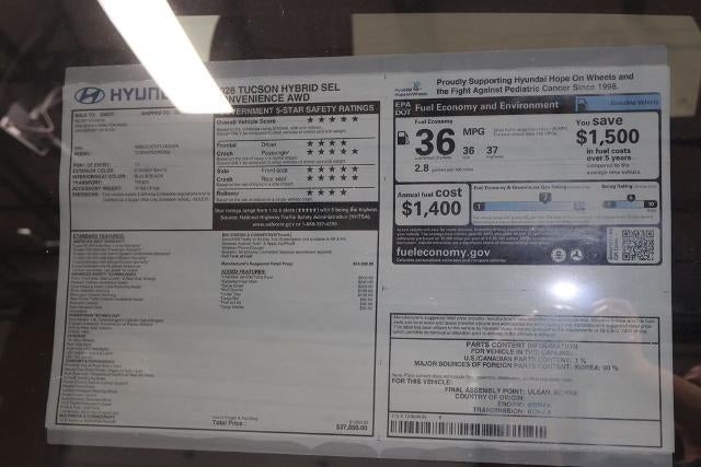 2026 Hyundai TUCSON HYBRID SEL Convenience AWD