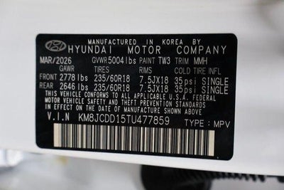 2026 Hyundai TUCSON HYBRID SEL Convenience AWD