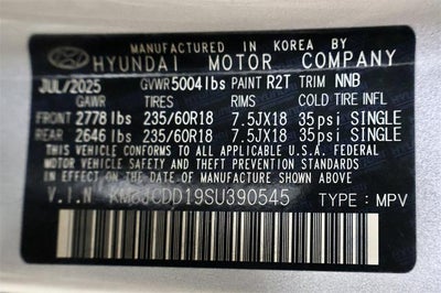 2025 Hyundai TUCSON HYBRID SEL Convenience AWD