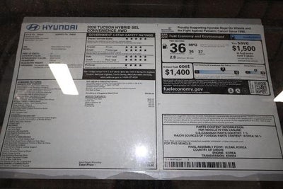 2026 Hyundai TUCSON HYBRID SEL Convenience AWD