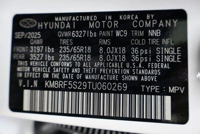 2026 Hyundai PALISADE SE FWD