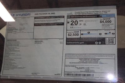 2026 Hyundai PALISADE SE AWD