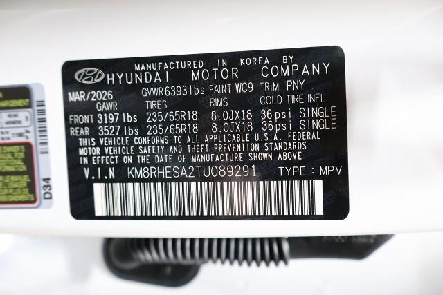 2026 Hyundai PALISADE HYBRID SEL Premium 7P AWD