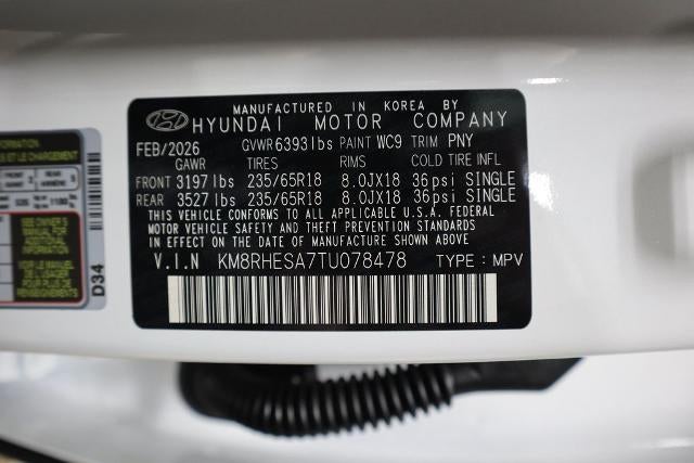 2026 Hyundai PALISADE HYBRID SEL Premium 7P AWD