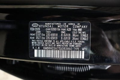 2026 Hyundai PALISADE HYBRID SEL Premium 7P AWD