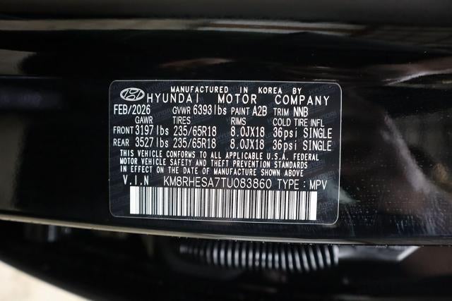 2026 Hyundai PALISADE HYBRID SEL Premium 7P AWD