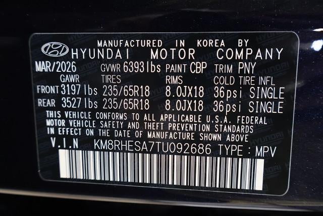 2026 Hyundai PALISADE HYBRID SEL Premium 7P AWD