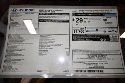 2026 Hyundai PALISADE HYBRID SEL Premium 7P AWD