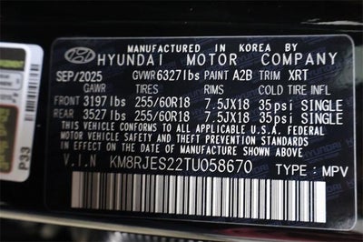 2026 Hyundai PALISADE XRT Pro AWD