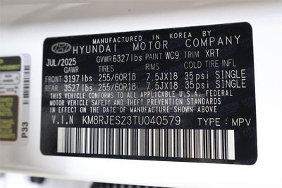 2026 Hyundai PALISADE XRT Pro AWD