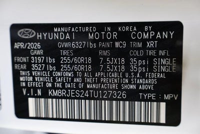 2026 Hyundai PALISADE XRT Pro AWD