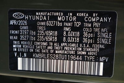 2026 Hyundai PALISADE SEL 7P AWD
