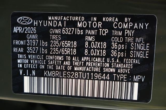 2026 Hyundai PALISADE SEL 7P AWD
