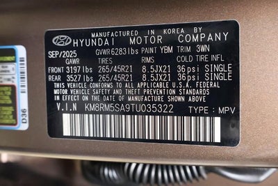 2026 Hyundai PALISADE HYBRID Calligraphy FWD