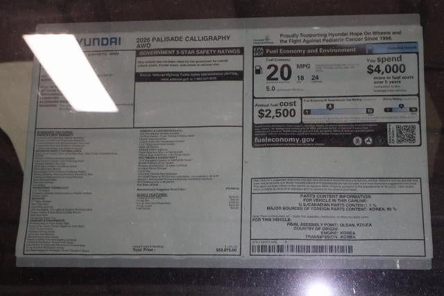 2026 Hyundai PALISADE Calligraphy AWD