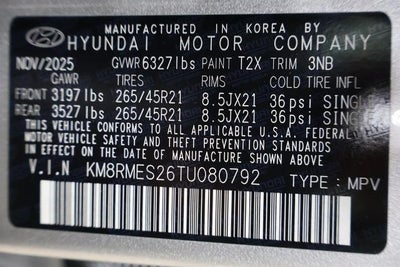 2026 Hyundai PALISADE Calligraphy AWD