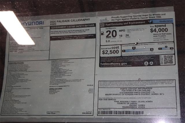 2026 Hyundai PALISADE Calligraphy AWD