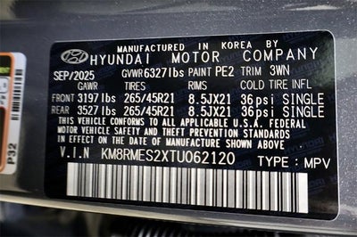 2026 Hyundai PALISADE Calligraphy AWD