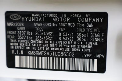 2026 Hyundai PALISADE HYBRID Calligraphy AWD