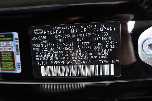 2026 Hyundai PALISADE HYBRID Calligraphy AWD