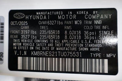 2026 Hyundai PALISADE SEL Premium 7P AWD