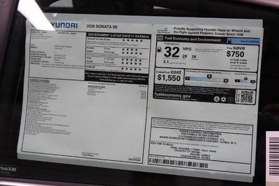 2026 Hyundai SONATA SE FWD