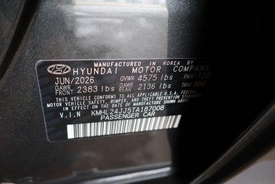 2026 Hyundai SONATA HYBRID Blue FWD