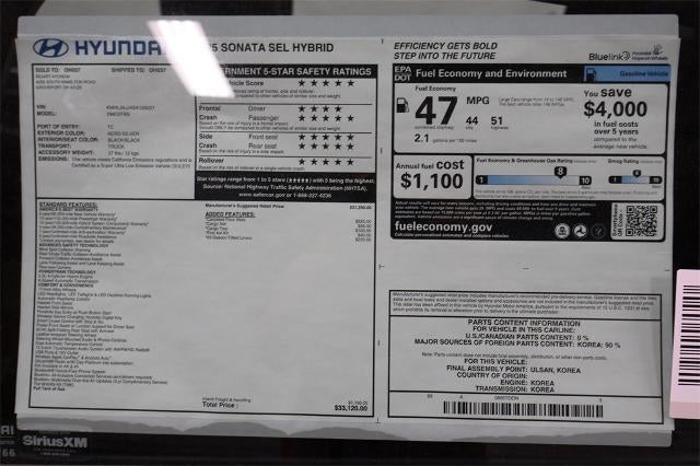 2025 Hyundai SONATA HYBRID SEL FWD