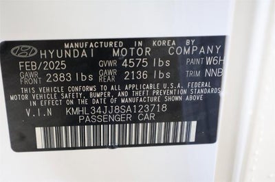2025 Hyundai SONATA HYBRID SEL FWD
