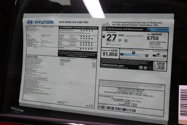2026 Hyundai SONATA N Line FWD