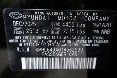 2026 Hyundai SONATA SEL Sport FWD