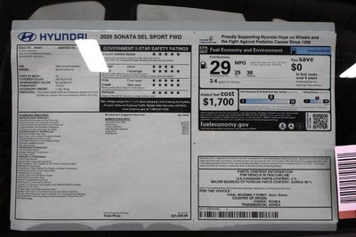2026 Hyundai SONATA SEL Sport FWD