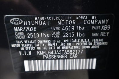 2026 Hyundai SONATA SEL Sport AWD