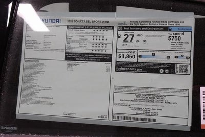 2026 Hyundai SONATA SEL Sport AWD