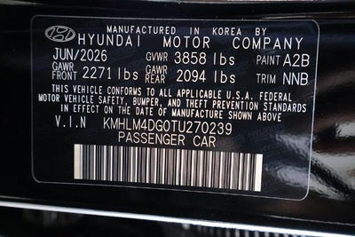 2026 Hyundai ELANTRA SEL Sport Plus Sedan