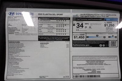 2026 Hyundai ELANTRA SEL Sport IVT