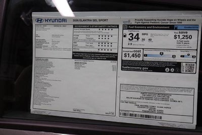 2026 Hyundai ELANTRA SEL Sport Sedan