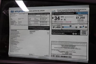2026 Hyundai ELANTRA SEL Sport IVT