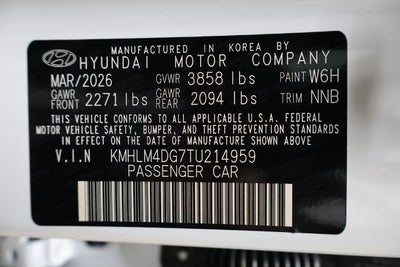 2026 Hyundai ELANTRA SEL Sport Sedan