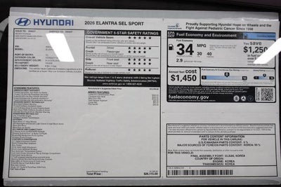 2026 Hyundai ELANTRA SEL Sport Sedan