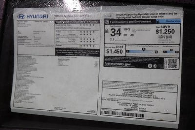 2026 Hyundai ELANTRA SEL Sport IVT