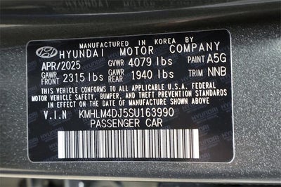2025 Hyundai ELANTRA HYBRID SEL Sport DCT