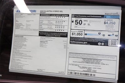 2025 Hyundai ELANTRA HYBRID SEL Sport DCT