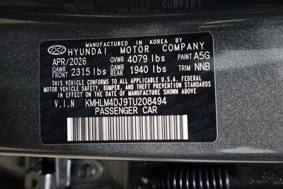 2026 Hyundai ELANTRA HYBRID SEL Sport Sedan
